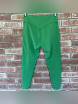 Gymshark Leggings Cropped Green Women’s Large Workout Athletic Gym Activewear thumbnail 4