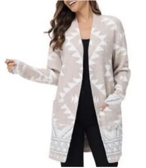 FRYE Women’s Aztec Open Cardigan Size Medium thumbnail 1