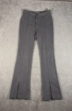 Maeve by Anthropologie‎ Women US Sz 2 Seamed Flare Pants Ankle Grey Tweed Office thumbnail 1