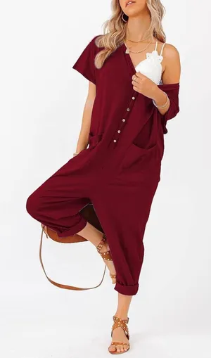 Jumpsuit / Romper Red Size L thumbnail 1