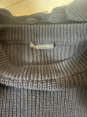 Brandy Melville Classic Navy Rib-Knit Women's Sweater thumbnail 3