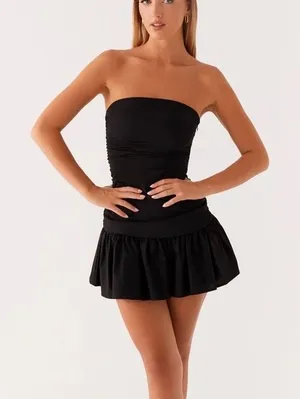 Peppermayo Carmel Mini Dress - Black thumbnail 1