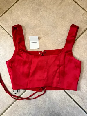 New Red Forever 21 Corset thumbnail 3