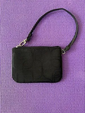 EXPRESS Logo Wristlet - Black Canvas thumbnail 5