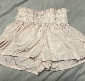 Free People Movement light pink shorts - Free people way home thumbnail 1