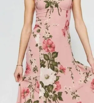 Reformation Nadira Floral Pink Maxi Dress thumbnail 5