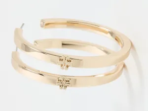 NWOT Tory Burch Icon Hoop Earring thumbnail 3