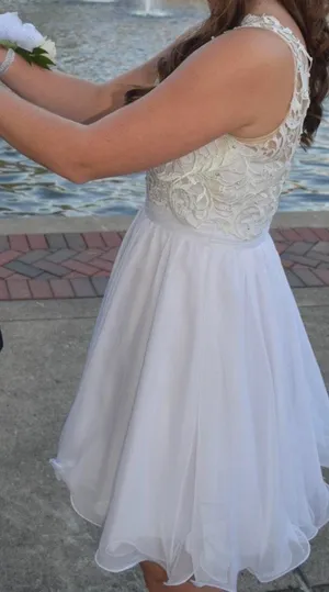 PromGirl Formal Homecoming Dress White thumbnail 7