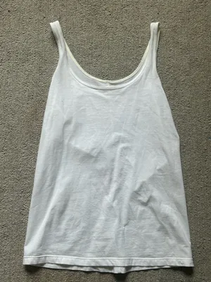 Old navy white tank top thumbnail 1