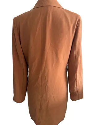 LOVERS AND FRIENDS Tan Long Sleeve Blazer Dress Size Small thumbnail 5