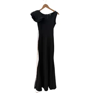 Lulus Lucette Black Sleeveless Ruffled Mermaid Maxi Dress size XS NWOT thumbnail 3