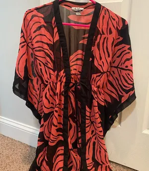 Swim Cover‎ Up Size Small Red thumbnail 1