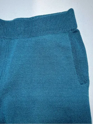 Free People Beach Nolan Sweater Co-ord Teal Harem-Style Knit Joggers‎ size small thumbnail 6