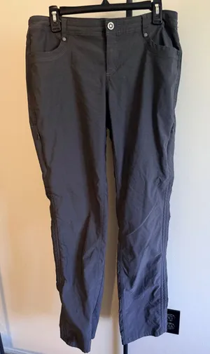 Kuhl Womens Gray Hiking Pants Size 12 Long Straight Leg Outdoor Trail Trousers thumbnail 1