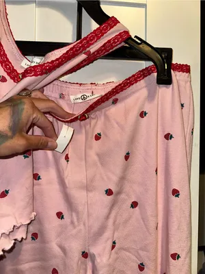NWT Strawberry Boho Shabby Chic Strawberry Lounge Set thumbnail 3
