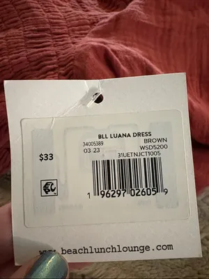 NWT BeachLunchLounge Luana Gauze Smocked Maxi Dress, XL thumbnail 9