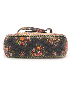 Vera Bradley Chocolat Villager Scalloped Tote Bag Brown Floral Vintage 2003 Y2K thumbnail 6