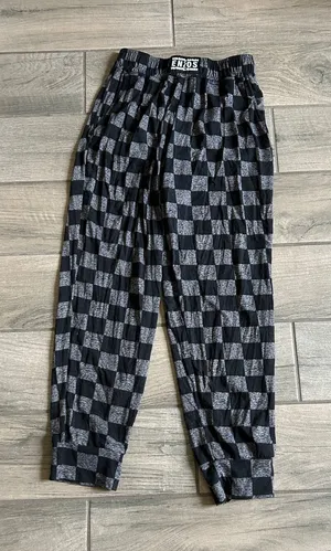 Black & Gray Check Lounge Pajama Pants thumbnail 1
