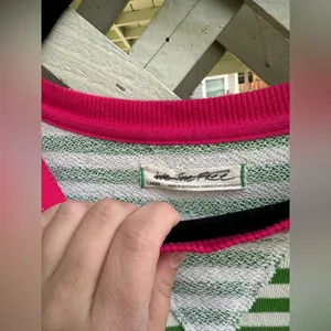 Free people Classic Striped Oversized Crewneck thumbnail 7