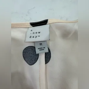 a new day Beige and Black Polka Dot High Low Dress thumbnail 3