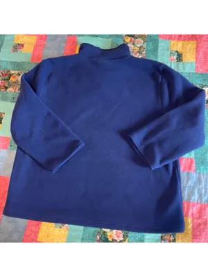 Disney Store Minnie Mouse Woman’s L Navy Blue Fleece Pullover Sweatshirt thumbnail 3