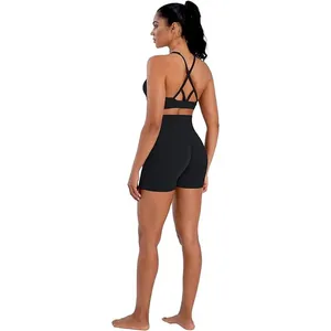 NWT ~ Women's Black Spandex Biker Yoga Pockets Shorts ~ Size SMALL thumbnail 6
