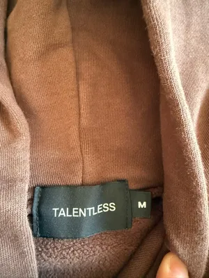 Talentless Women's Lightweight Cocoa Brown Sweatshirt Hoodie size m thumbnail 3