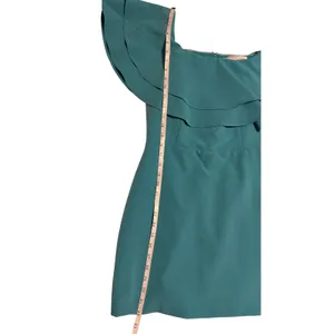 Endless Rose‎ Teal Blue Off The Shoulder Ruffle Mini Dress Cocktail Party Size S thumbnail 4