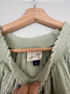Green Baby Doll Dress thumbnail 2
