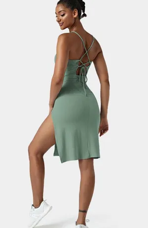 Halara Green Dress thumbnail 2