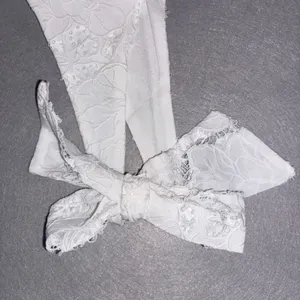 Layered with Love White Lace Mini Dress Bow Straps V-Neck Sleeveless Small NWT thumbnail 3