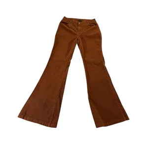Windsor Brown Corduroy Flare Pants Womens L Bell Bottom 70s Y2K Boho thumbnail 1