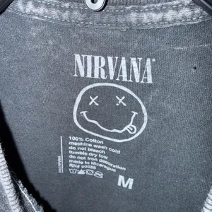 Nirvana Smiley Face Graphic Tee Medium Gray thumbnail 3