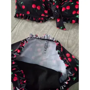 No-brand Women's Black and Red Bikini-and-tankini-tops thumbnail 12