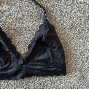 Urban Outfitters OUT FROM UNDER Black Scalloped Bralette thumbnail 2