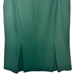 Doncaster Skirt Womens Size 6 Green A-Line Midi Pleated Hem Work Formal thumbnail 7