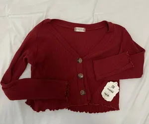 Altar'd State Dark Red Sweater thumbnail 2