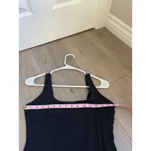 Pumiey Square Neck Bodysuit Womens M Black Slim Fit Soft Feel thumbnail 3