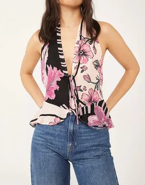 NWT FREE PEOPLE Hot Tropics Top SIZE L thumbnail 1