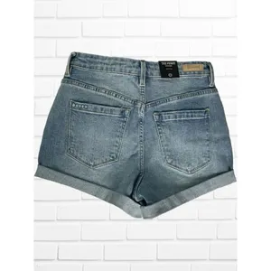 Blank NYC Shorts Women's Sz 26 The Perry Mom Shorts Blue‎ Cotton Pockets thumbnail 5