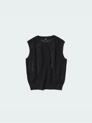 Uniqlo Black Sleeveless Knit Tank Top thumbnail 2