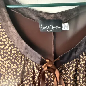 Annah‎ Stretton Vintage Y2k Small Sleeveless Bow Circle Print Babydoll Top thumbnail 4