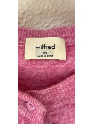 Aritzia Wilfred Santorini Cardigan XS Womens Cashmere Wool Cropped Sweater Soft thumbnail 5