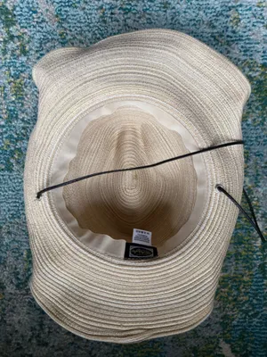 Vintage Scala woven paper straw western cowgirl hat thumbnail 10