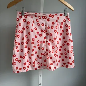 PRINCESS POLLY pink red floral short mini skirt Sm thumbnail 4