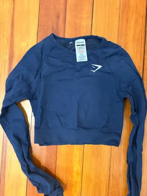 Gymshark Vital Seamless Top 2.0 Navy thumbnail 2
