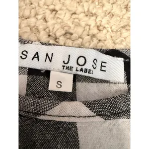 Gingham Puff Sleeve Babydoll Dress Black White Size S San Jose The Label thumbnail 3