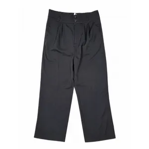 Halara High Waisted Pleated Wide Leg Work Pants Black Pull On Size L Regular thumbnail 4
