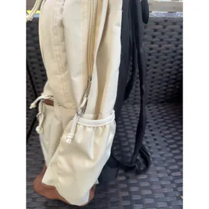 JanSport Beige/Brown Solid Backpack Zip Closure Outer & Bottle Pockets thumbnail 3