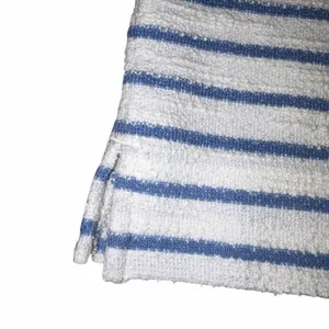 NEW With Tag Aerie Blue & White Stripe Terry Cloth Lace Up Pullover Sweatshirt thumbnail 4
